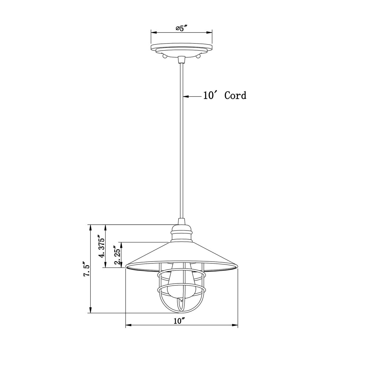 Signature 1 Light 10 inch Antique Bronze Mini Pendant Ceiling Light