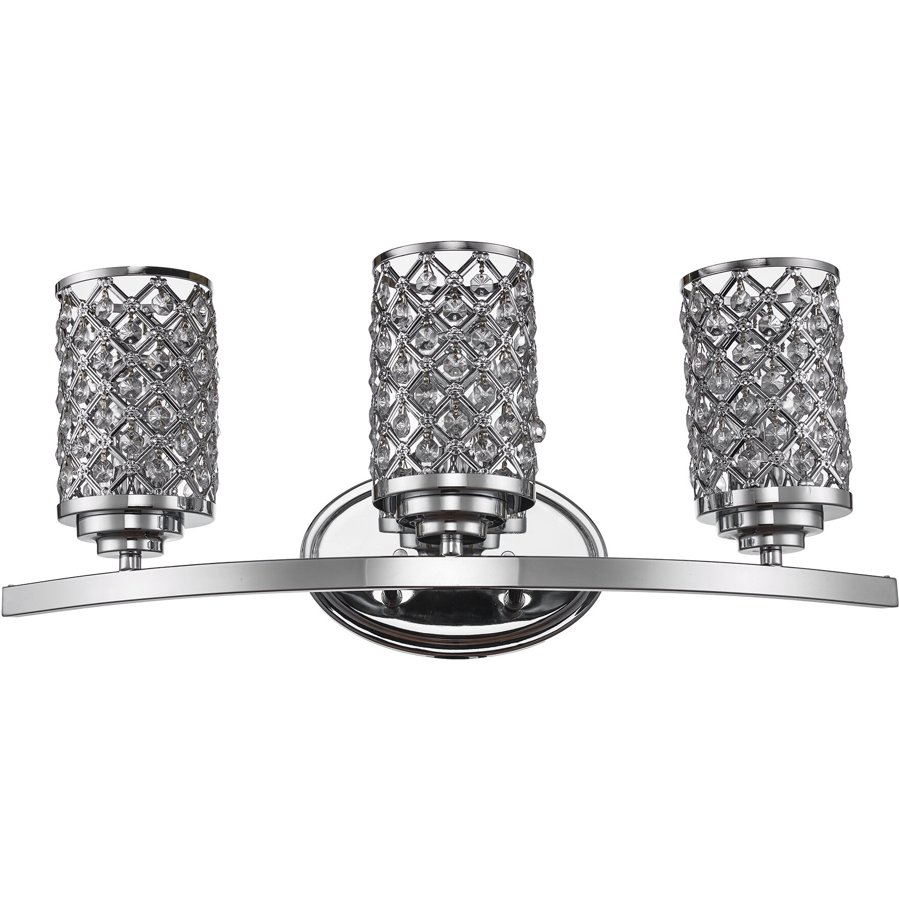 Infusion 3 Light 24 inch Polished Chrome Vanity Bar Wall Light