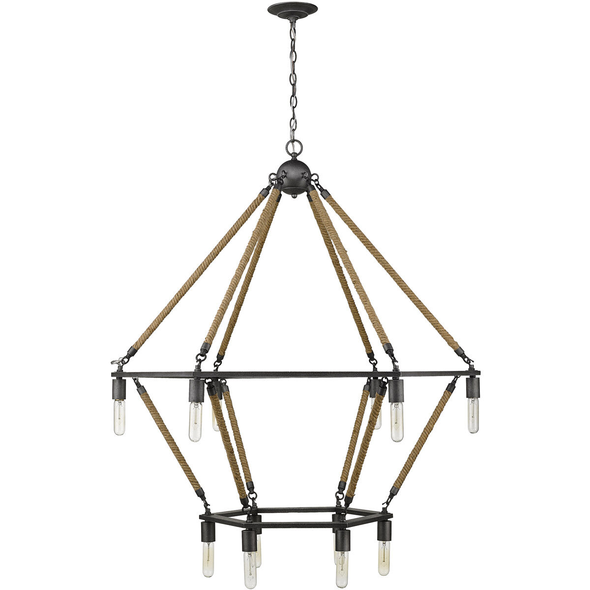 Holden 12 Light 41 inch Antique Gray Chandelier Ceiling Light