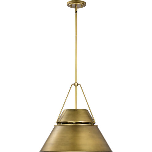 Adina 3 Light 18 inch Natural Brass Pendant Ceiling Light