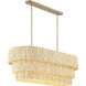 Caviana 5 Light 48 inch Signature Brass Pendant Ceiling Light
