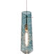 Montauk 1 Light 5 inch Satin Nickel Pendant Ceiling Light in Steel Blue