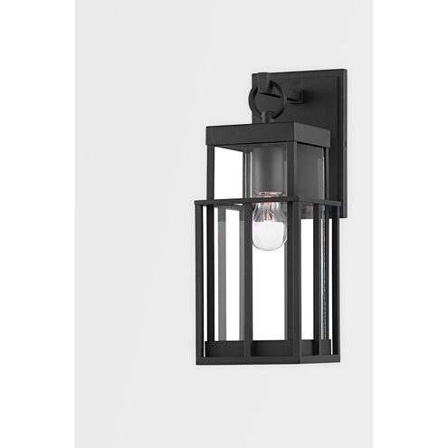 Longport 1 Light 16 inch Textured Black Outdoor Wall Sconce