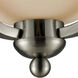 Lagoon 2 Light 15 inch Brushed Nickel Flush Mount Ceiling Light