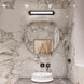 Procyon 24 inch Black Bathroom Vanity Light Wall Light