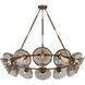 Diego 12 Light 48.5 inch Patina Gold Leaf Chandelier Ceiling Light