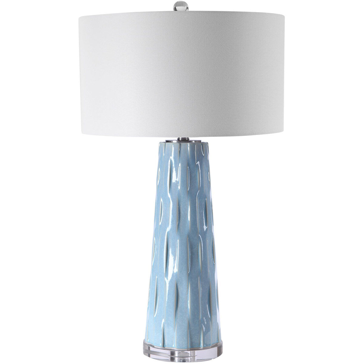 Brienne 31 inch 150 watt Light Blue Table Lamp Portable Light