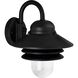 Newport 1 Light 13 inch Textured Black Outdoor Wall Lantern