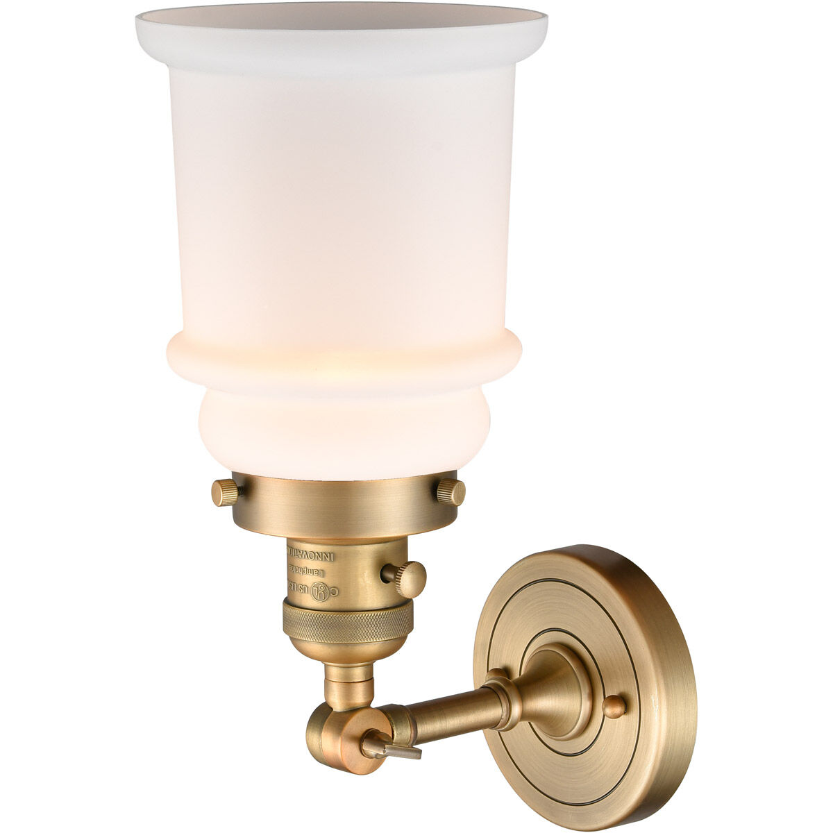 Franklin Restoration Canton LED 6.5 inch Brushed Brass Sconce Wall Light, Franklin Restoration