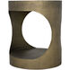 Eclipse 26 X 22 inch Aged Brass Side Table, Round