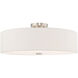 Meridian 5 Light 22 inch Brushed Nickel Semi-Flush Mount Ceiling Light