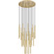 Forest LED 36 inch Modern Gold Chandelier Ceiling Light