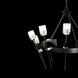 Echo 10 Light 32.2 inch Black Chandelier Ceiling Light