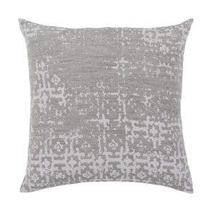 Francis 20 X 20 inch Gray Pillow Cover, Square