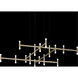 Systema Staccato LED 70 inch Painted Brass Pendant Ceiling Light