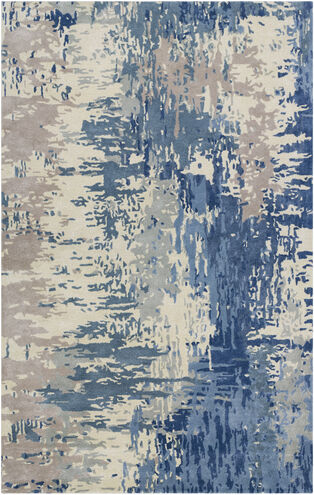 Banshee 96 X 60 inch Dark Blue Rug in 5 x 8, Rectangle