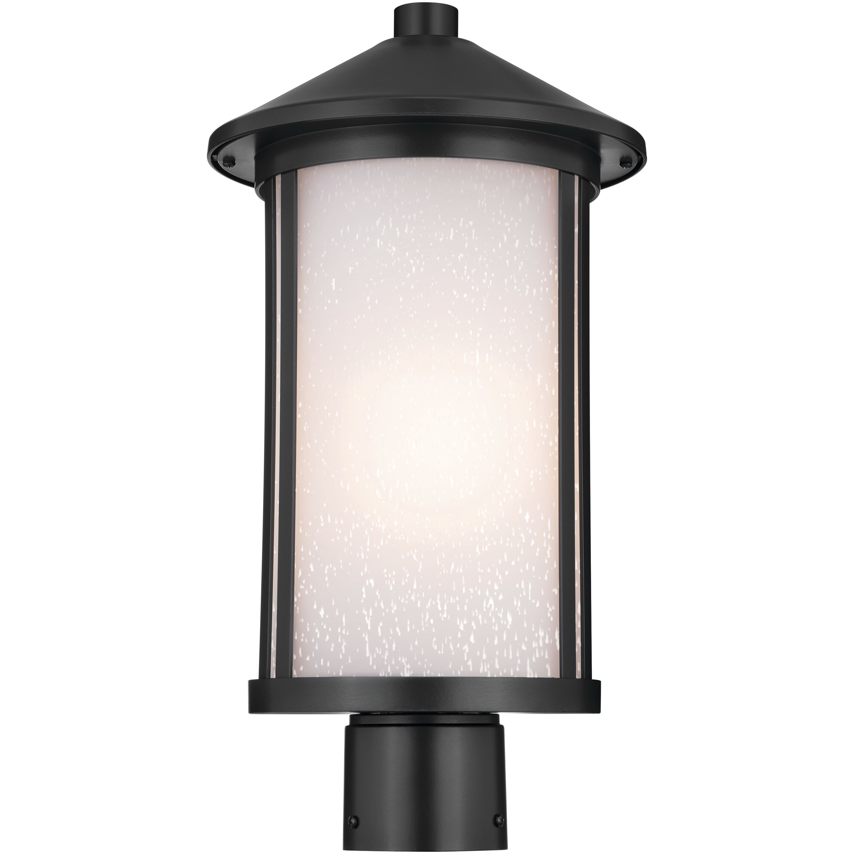 Lombard 1 Light 17.25 inch Black Outdoor Post Lantern