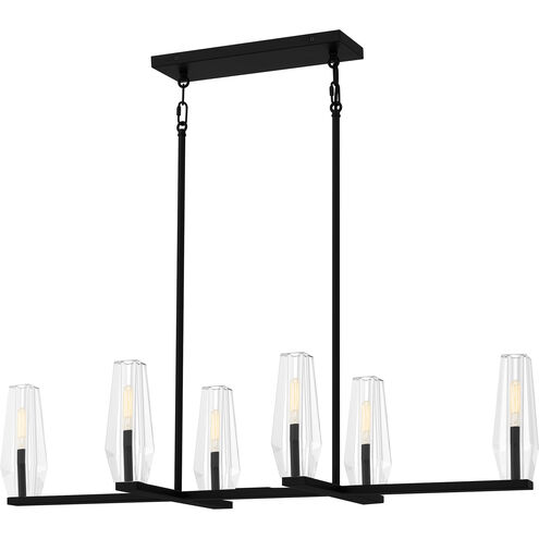 Malamute 6 Light 36.5 inch Matte Black Island Light Ceiling Light
