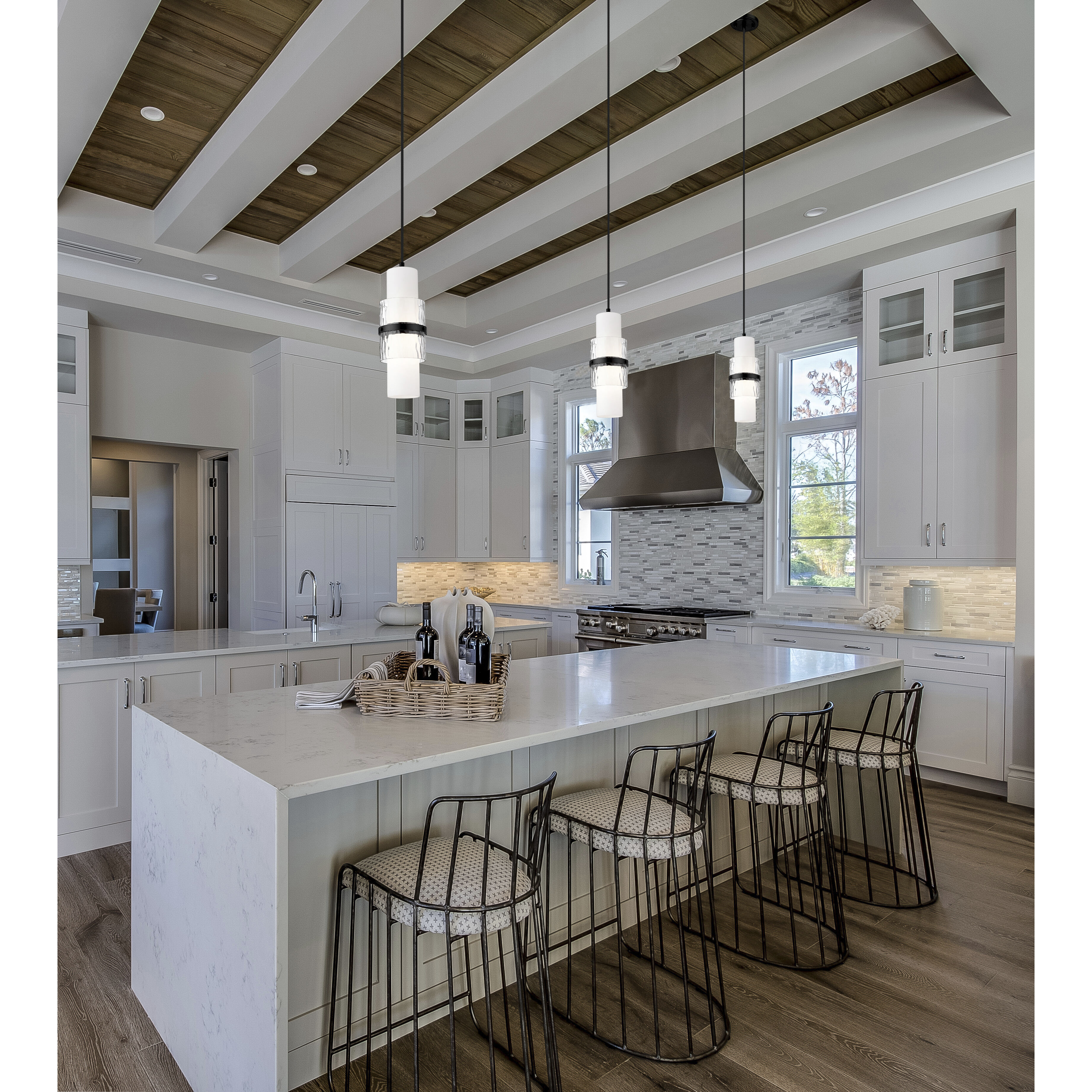 Cayden 1 Light 6.5 inch Matte Black Pendant Ceiling Light