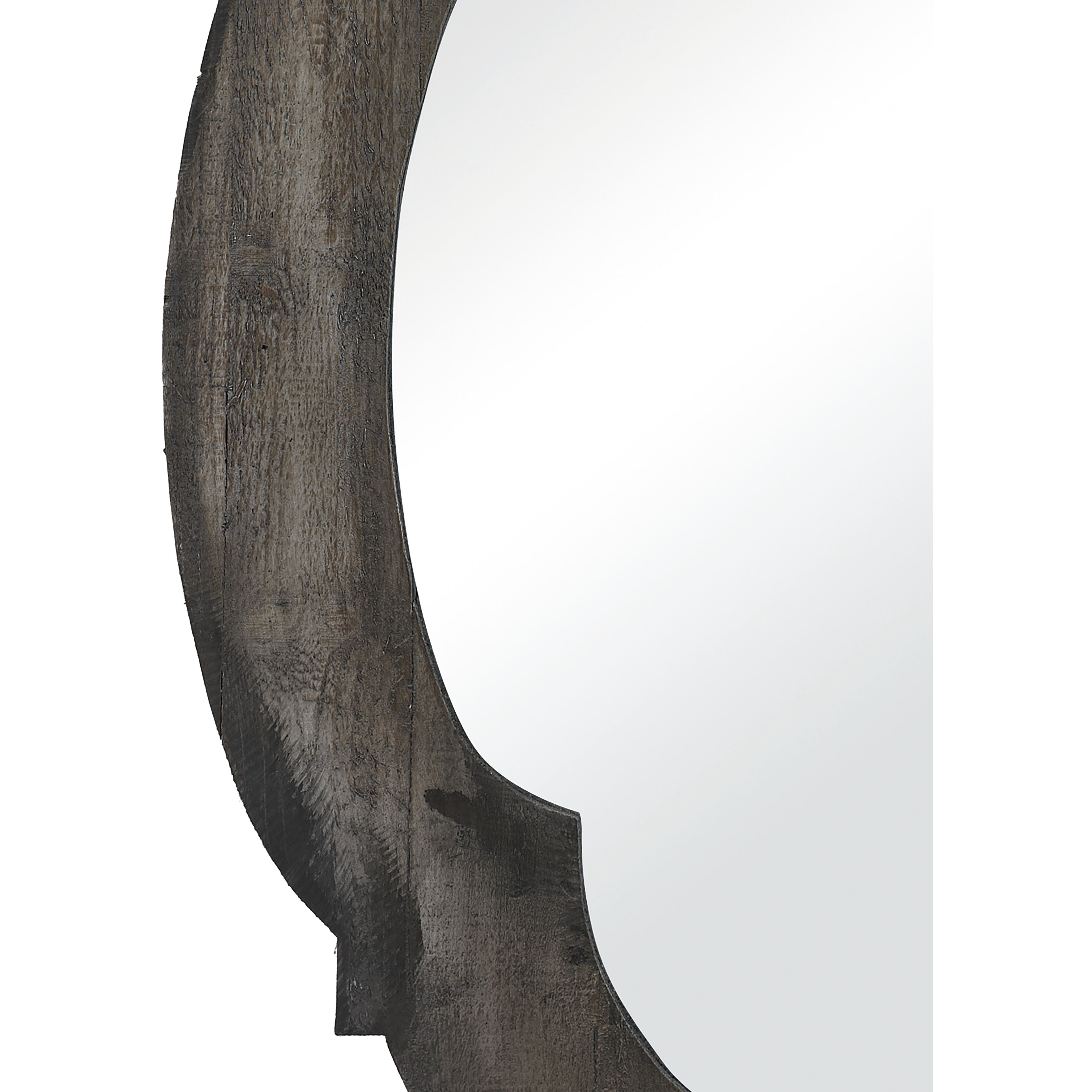 Wood Framed 28 X 19 inch Aged Brown with Mirror Wall Mirror