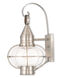 Newburyport 1 Light 21 inch Brushed Nickel Outdoor Wall Lantern
