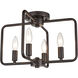 Park Slope 4 Light 15 inch Oil Rubbed Bronze Flush Mount Ceiling Light