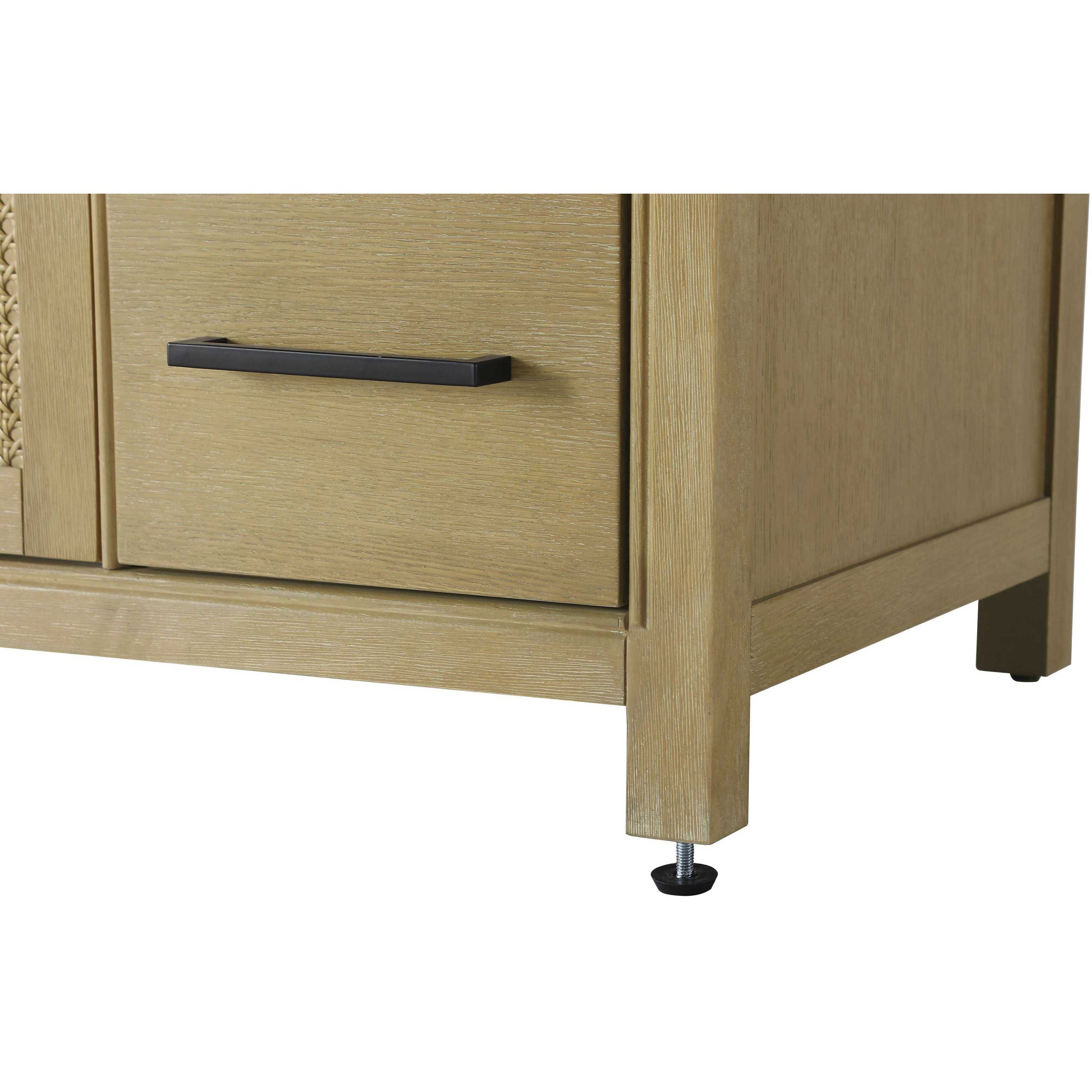 Alina 42 X 34 inch Linen Oak Bathroom Vanity Cabinet