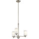 Joelson LED 20 inch Brushed Nickel Chandelier 1 Tier Small Ceiling Light, 1 Tier Small
