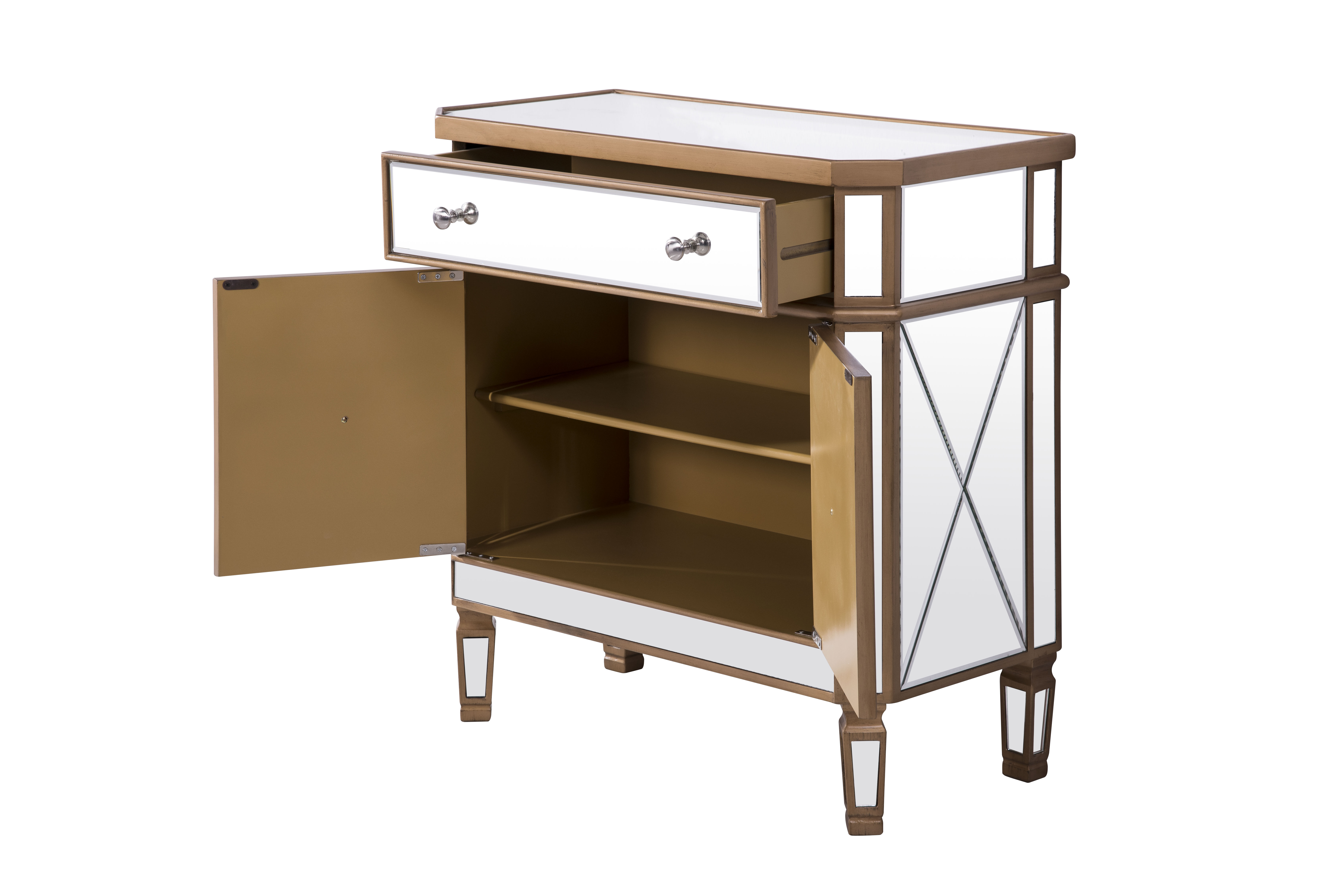 Contempo Gold Paint Cabinet