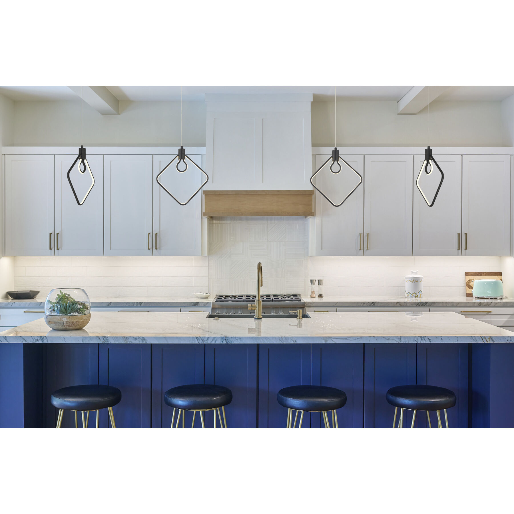 Edison's Outline LED 11.5 inch Coal Pendant Ceiling Light