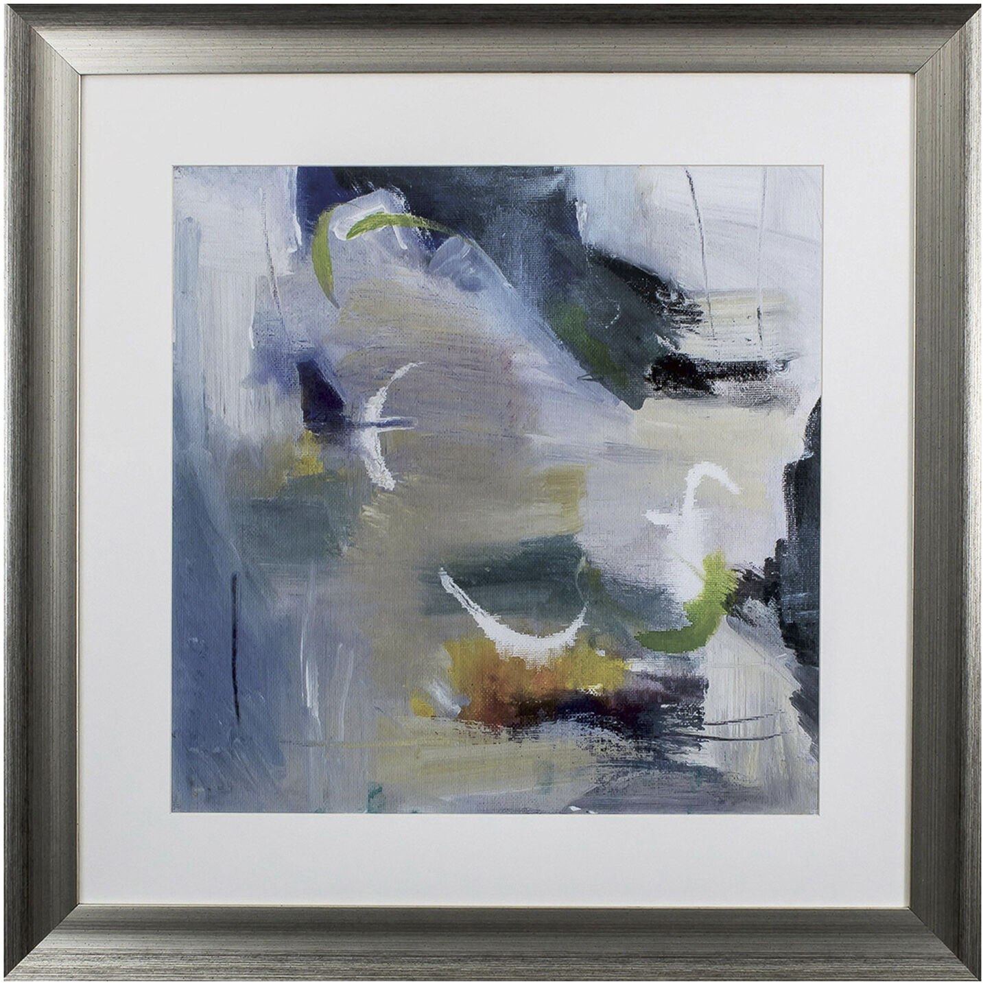 Floating Fantasies Green and Gray Framed Art, Propac