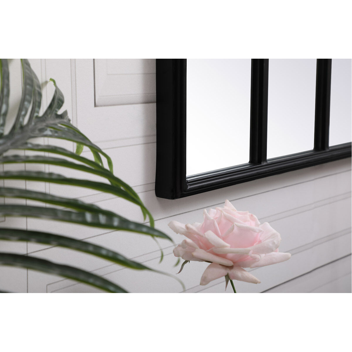 Motif 42 X 28 inch Black Wall Mirror