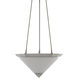 Latimer 2 Light 20 inch Polished Nickel/Frosted White Pendant Ceiling Light, Barry Goralnick Collection