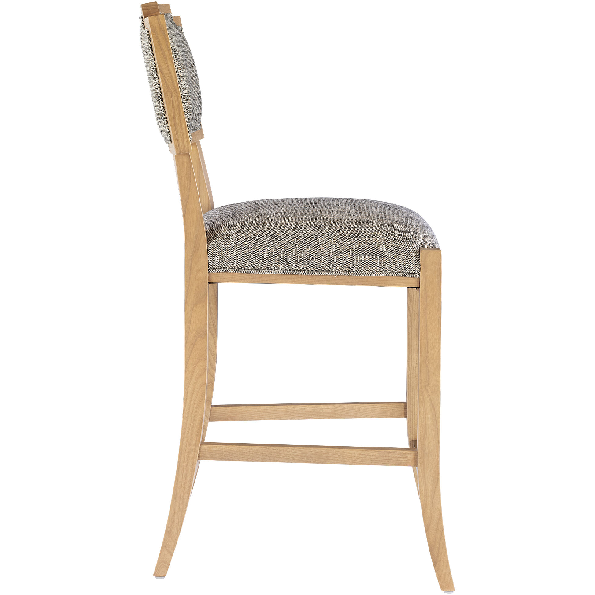 Melanie 42 inch Blonde Ash Wood/Brass Counter Stool