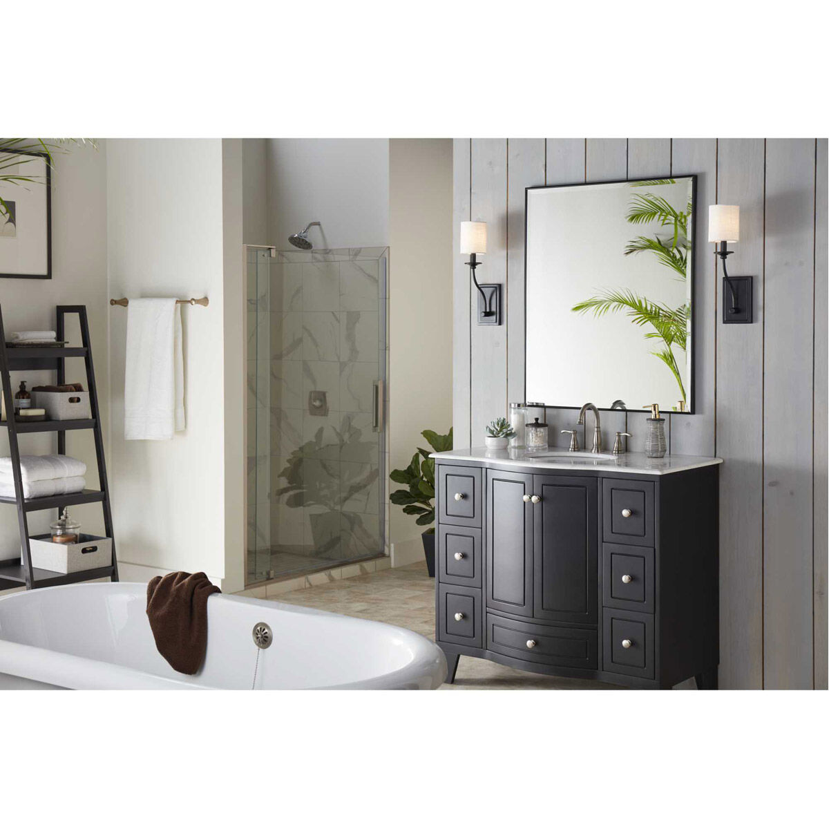 Bonita 1 Light 5 inch Matte Black Wall Sconce Wall Light, Design Series