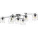 Axel LED 59 inch Brushed Nickel with Black Indoor Semi-Flush Mount Ceiling Light