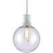 Zigrina 1 Light 7.88 inch Matte White Pendant Ceiling Light