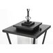York 1 Light 10 inch Black Outdoor Pendant