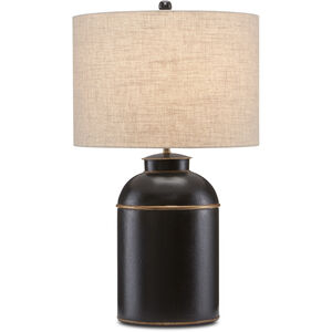 London 28 inch 150.00 watt Black/Gold Table Lamp Portable Light