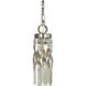 Adele 1 Light 4 inch Satin Pewter with Polished Nickel Pendant Ceiling Light