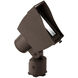 Adjustable Wall Wash Solid Brass Coated in Bronze Low Voltage Wall Wash in 2700K Warm LED, WAC Landscape