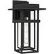 Morgan 1 Light 14.75 inch Earth Black Outdoor Wall Lantern