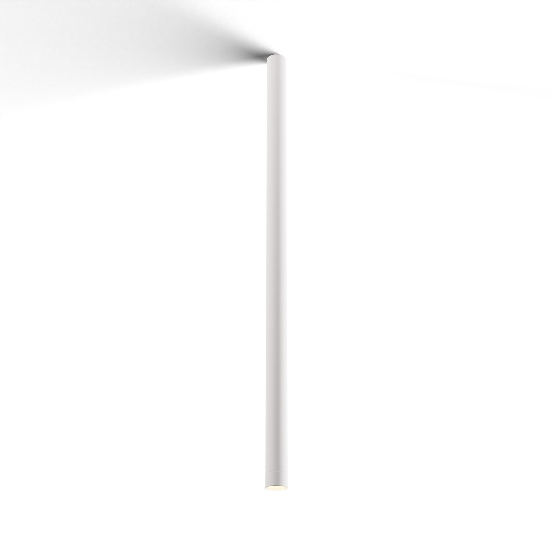 Combi LED 1.5 inch Matte White Pendant Ceiling Light, Suspension / Flush Mount 2-in-1