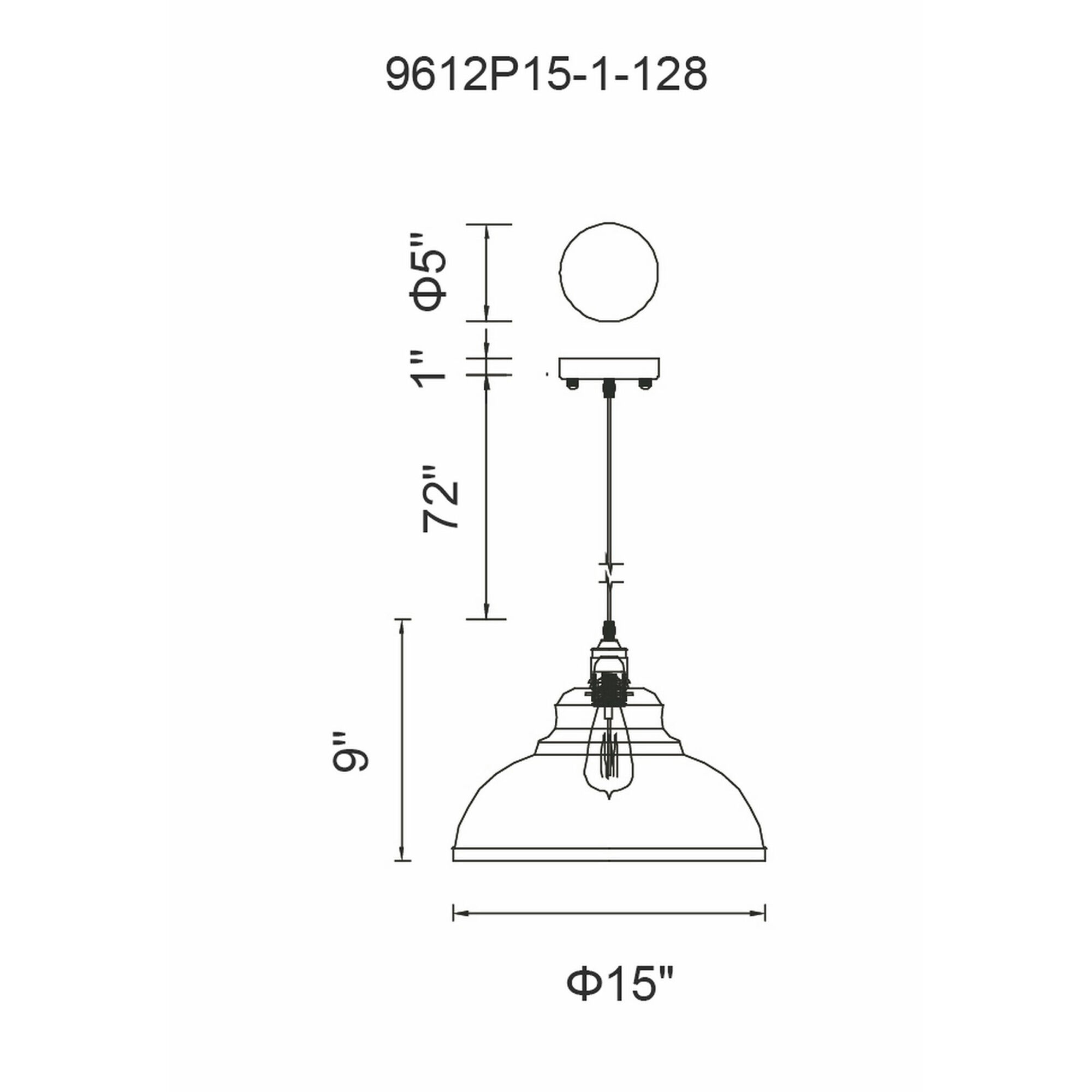 Vogel 1 Light 15 inch Antique Copper Down Pendant Ceiling Light