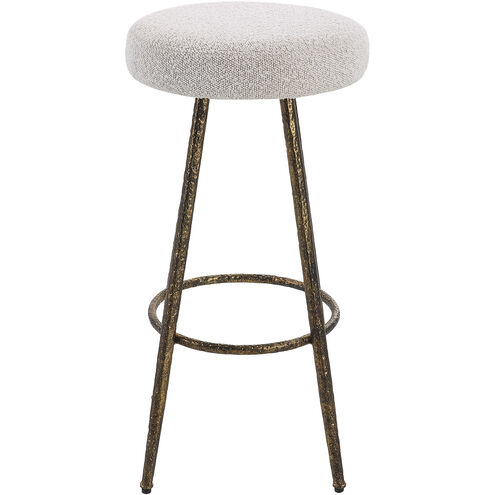 Braven 26 inch Metallic Gold with White and Gray Counter Stool
