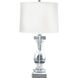 Crystal 28 inch 150 watt Clear Table Lamp Portable Light