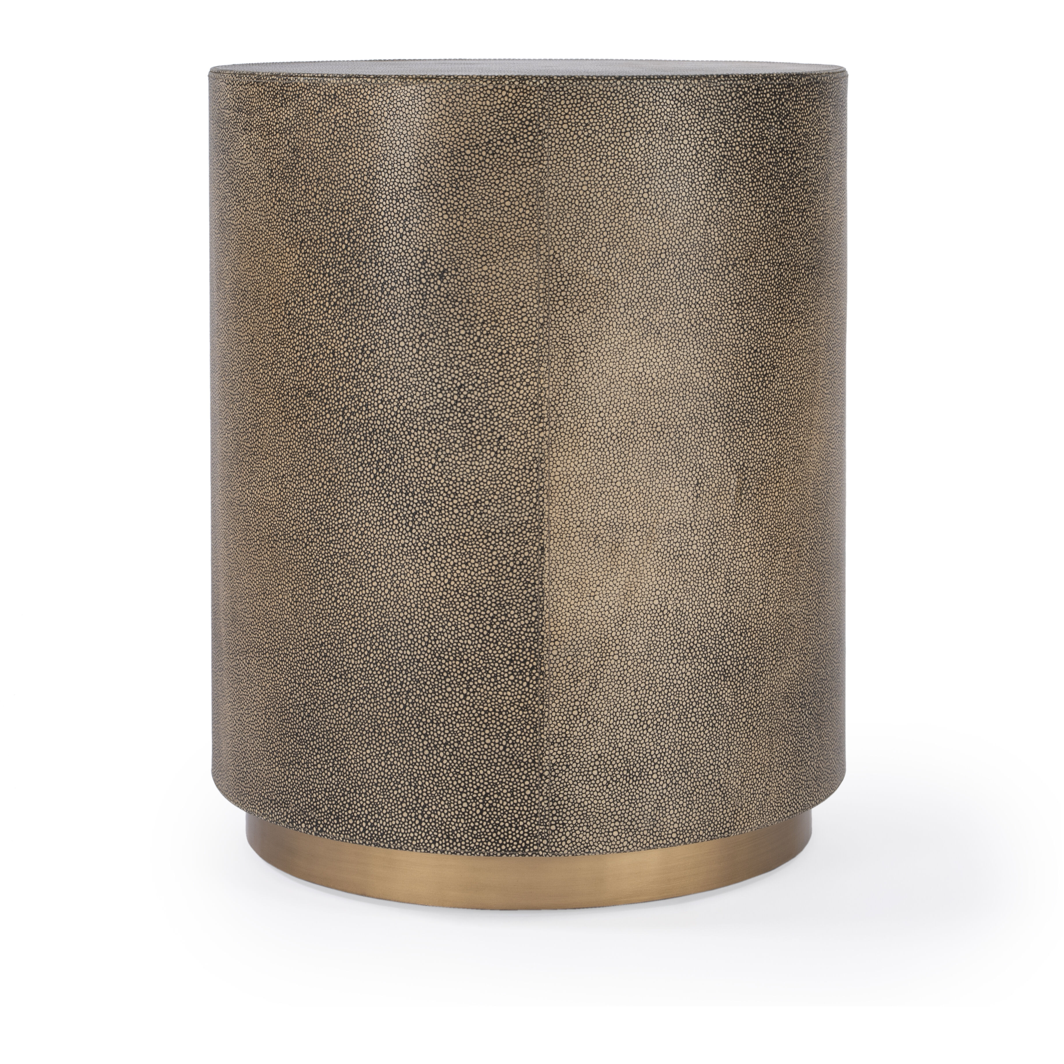 Olenka Round 20"W Side Table in Gold