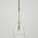 Sloan 1 Light 7 inch Aged Brass Pendant Ceiling Light