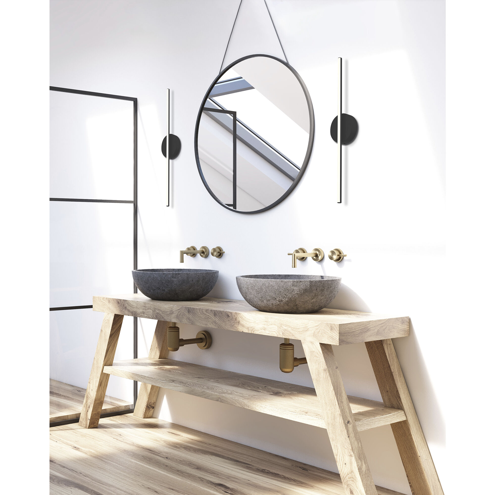 Chute Wall Sconce Wall Light in Black