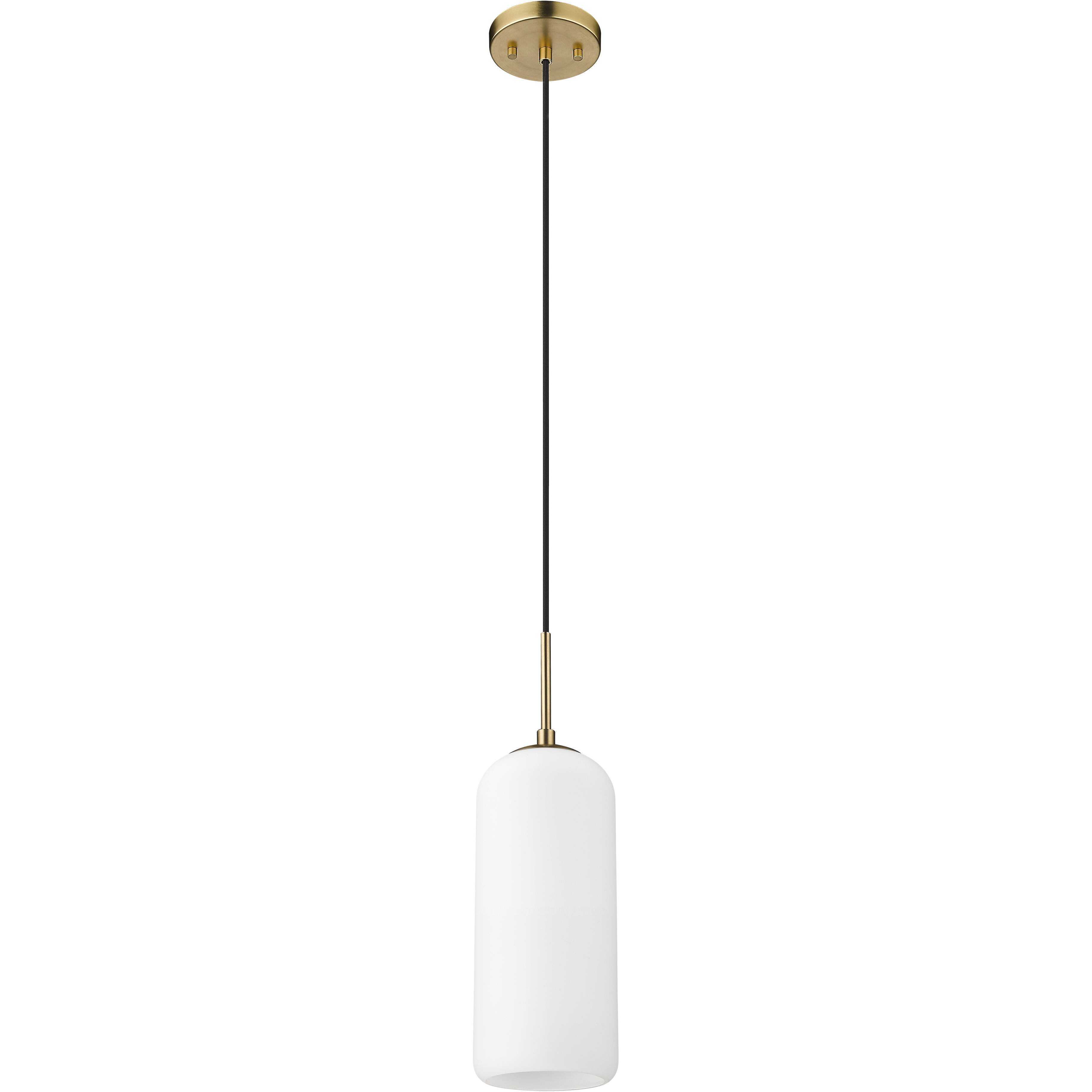 Monty 1 Light 5.25 inch Heritage Brass Pendant Ceiling Light